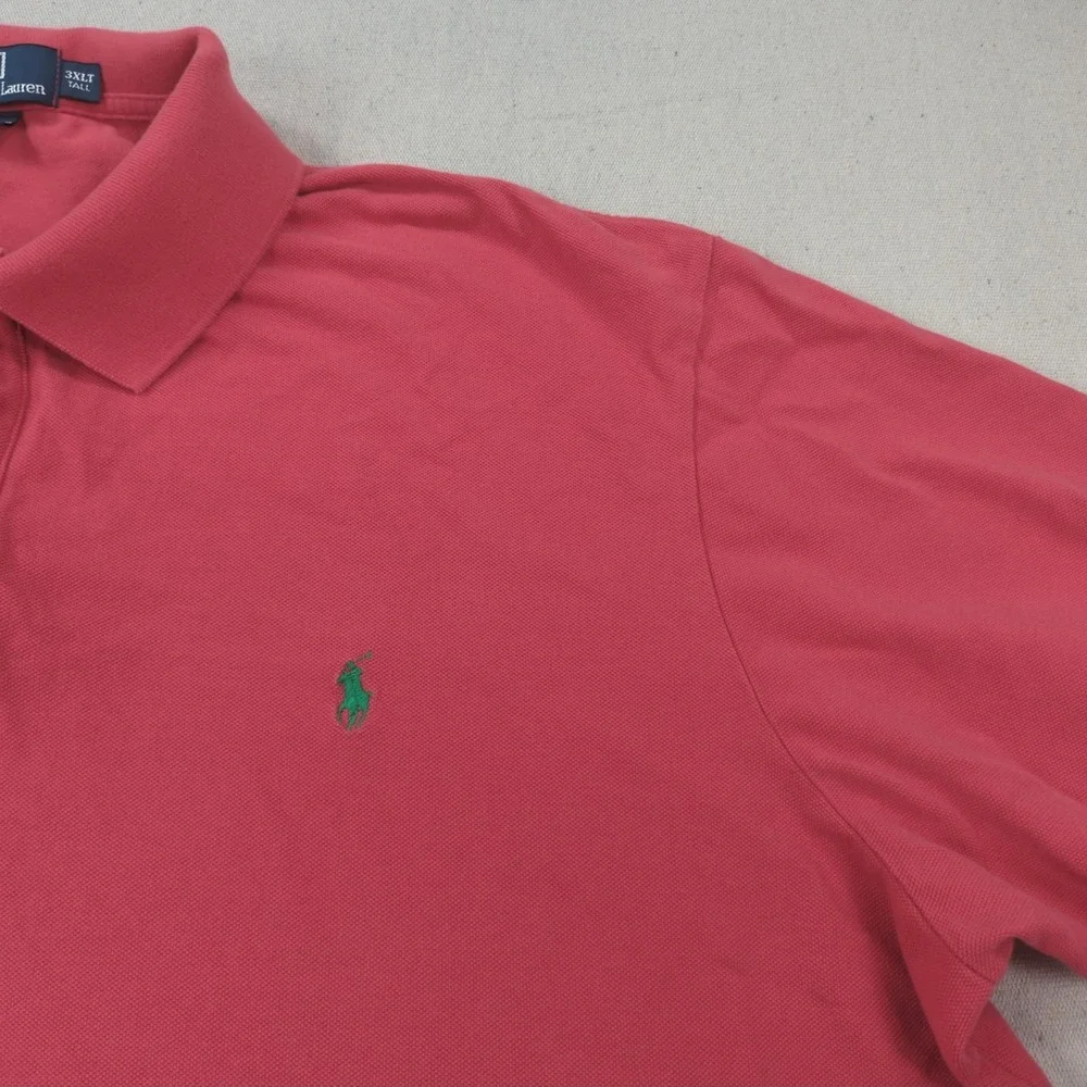 Polo Ralph Lauren Shirt Mens 3XLT Red Classic Casual Preppy Office Golf